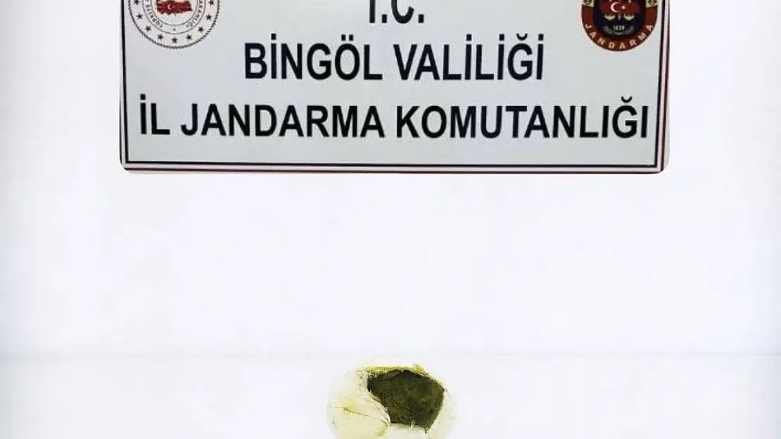 Bingöl'de jandarmadan uyuşturucu operasyonu