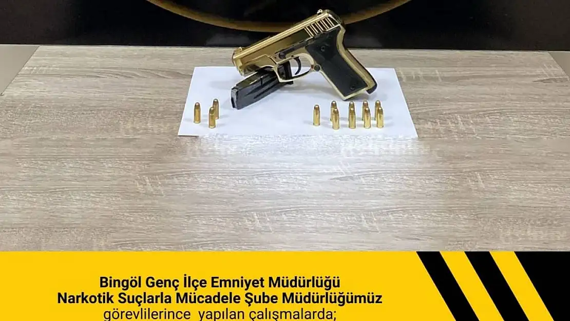 Bingöl'de tabanca ele geçirildi