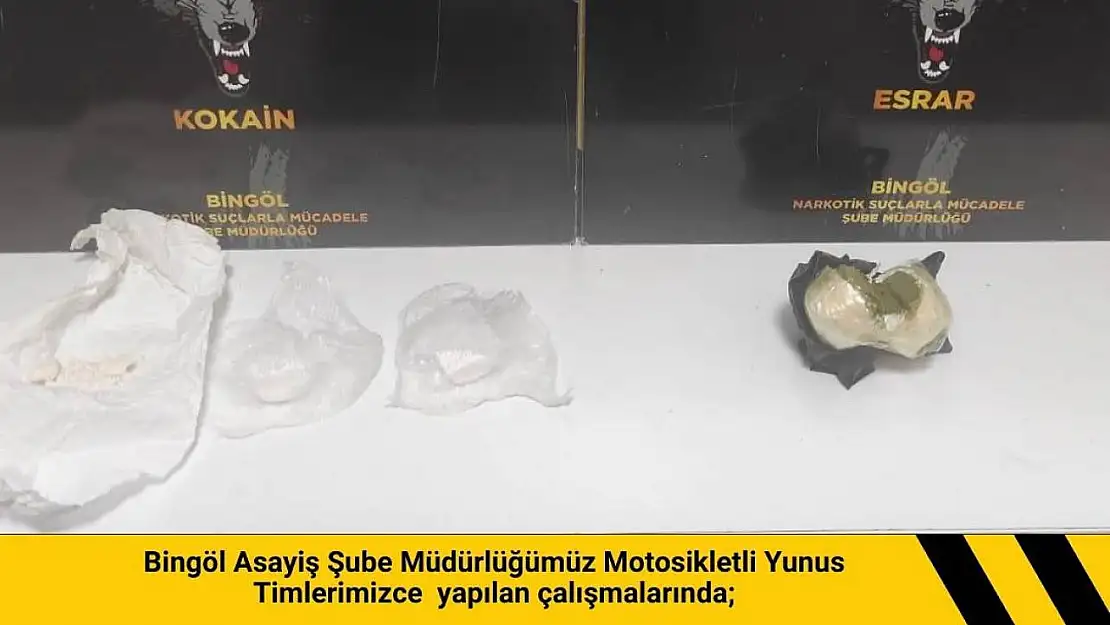 Bingöl'de uyuşturucu operasyonu