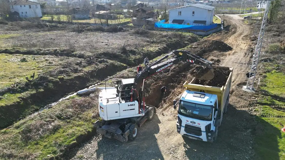 Düzce belediyesi altyapı yatırımlarını sürdürüyor