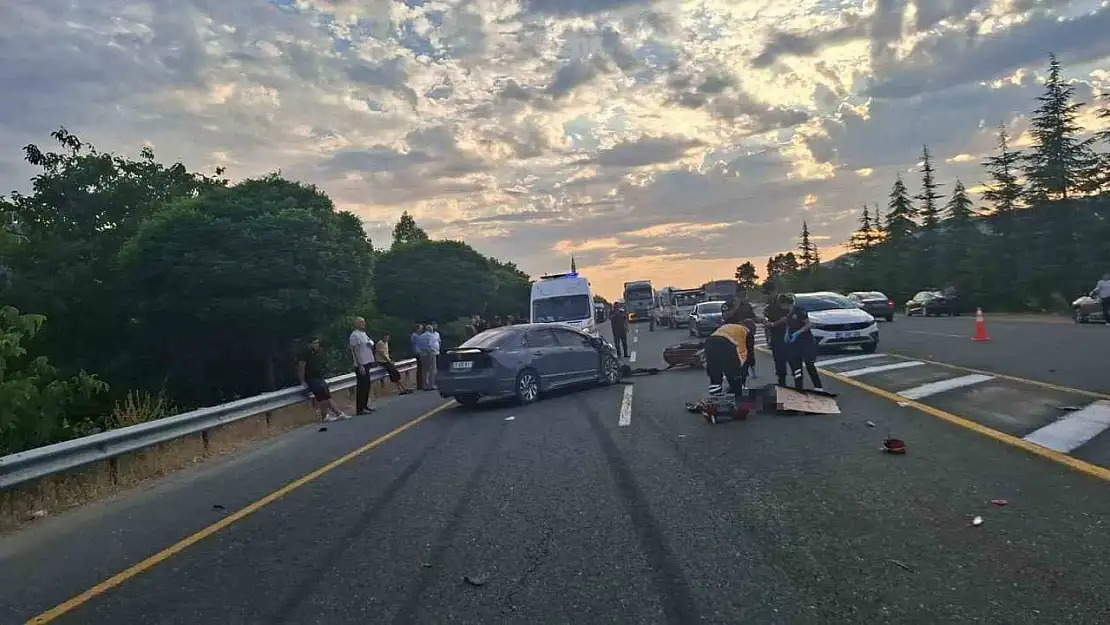 Elazığ'da trafik kazası: 1 ölü 1 yaralı
