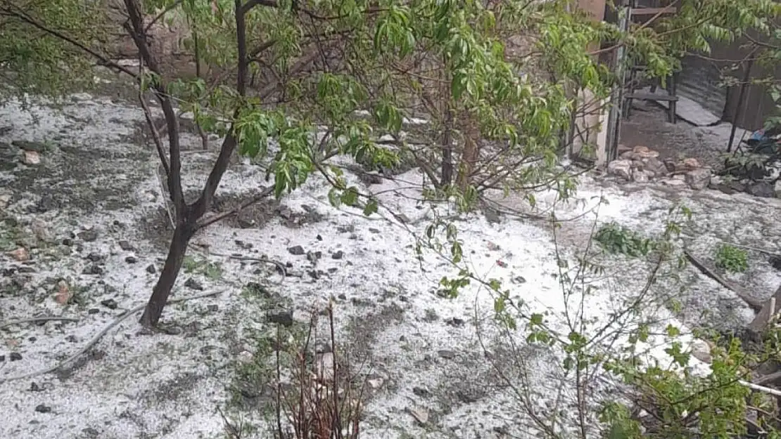 Elazığ'ı dolu vurdu