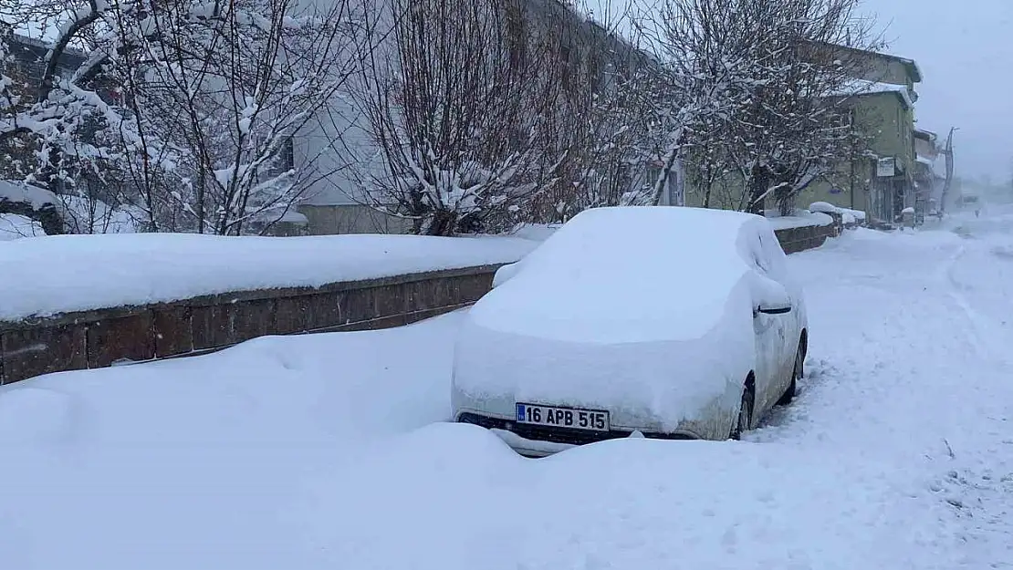 Karlıova'da kar hayatı olumsuz etkiledi, 47 köy yolu ulaşıma kapandı