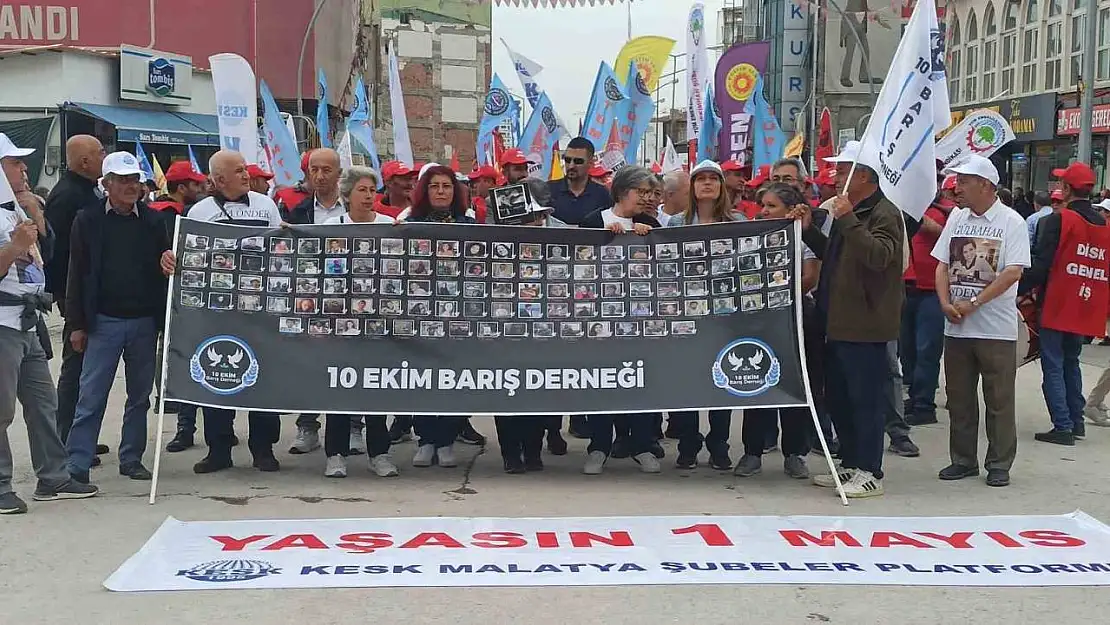 Malatya'da 1 Mayıs kutlandı