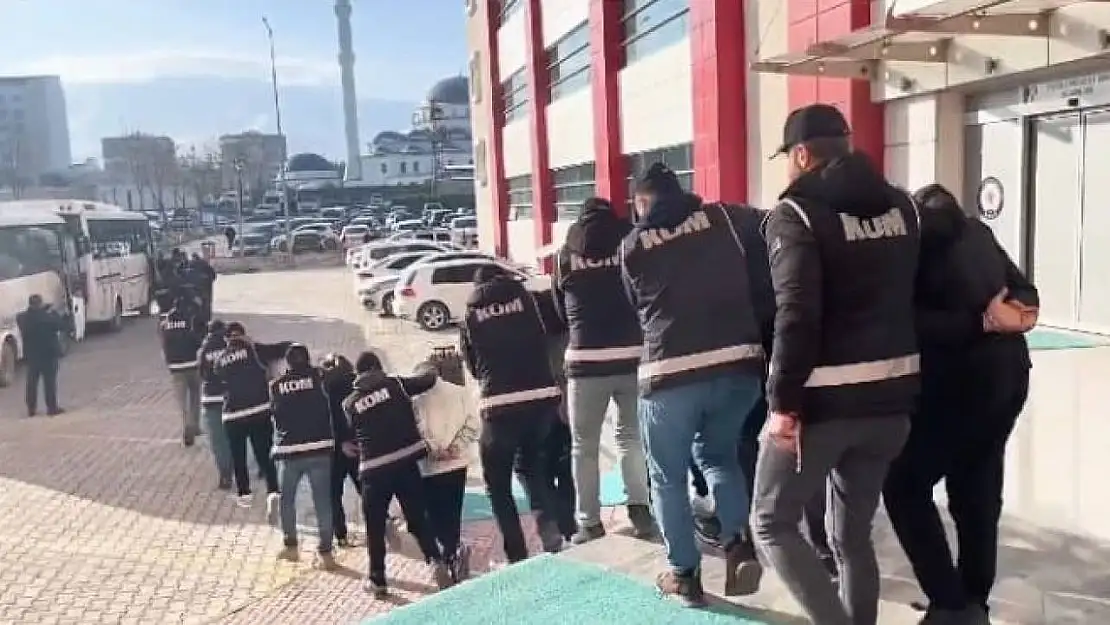 Malatya'da organize suç örgütüne yönelik operasyonda 44 tutuklama