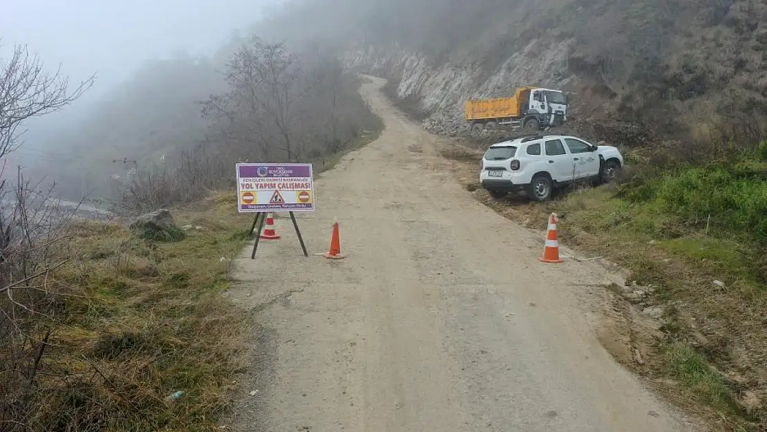 Ordu'da dar yollar genişletiliyor