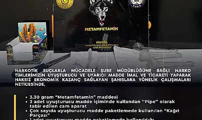 Bingöl'de uyuşturucu operasyonunda 1 tutuklama