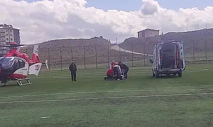 Malatya'da ambulans helikopter 76 yaşındaki hasta için havalandı