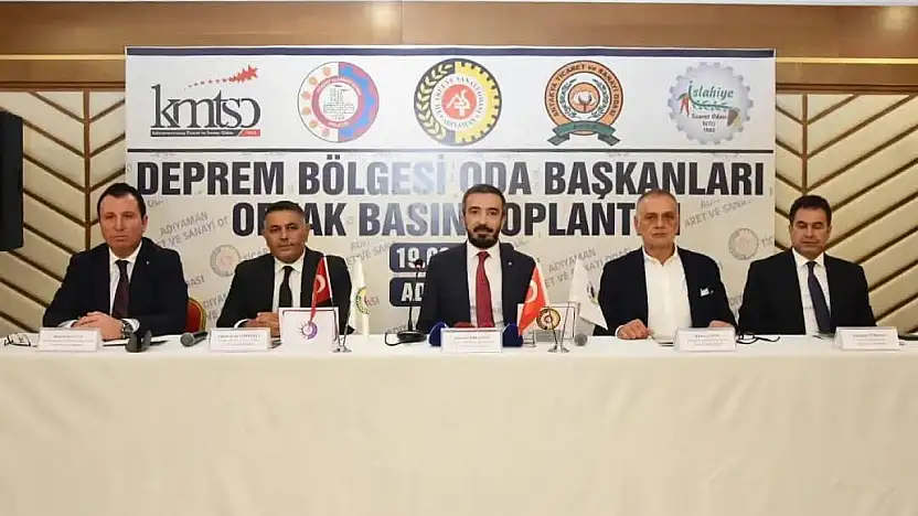 Depremden etkilenen illerden ortak çağrı