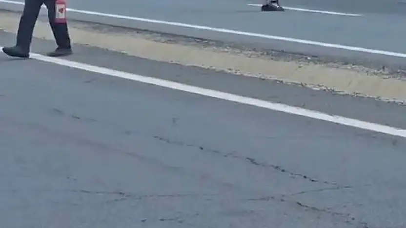 Elazığ'da seyir halindeki kamyon alev aldı