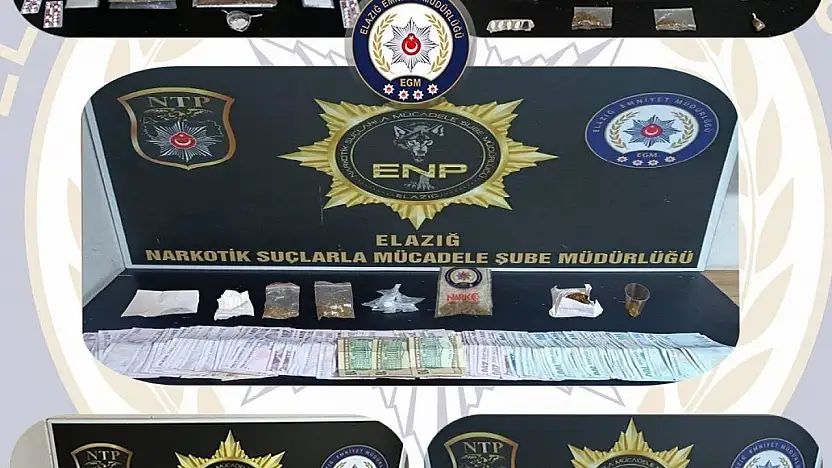 Elazığ'da uyuşturucu operasyonu: 11 tutuklama