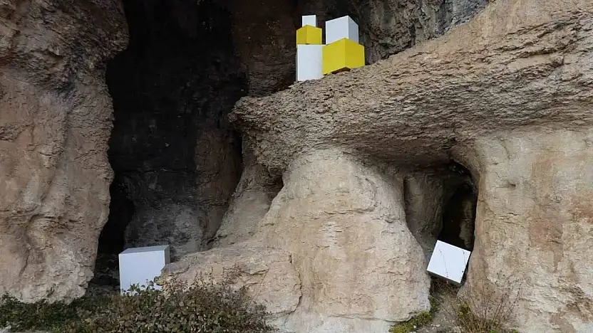 Malatya'da bin 500 rakımdaki mağaralarda çağdaş sanat sergisi