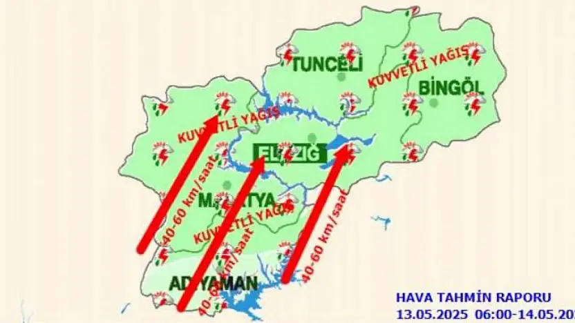 Meteorolojiden 5 il için 'kuvvetli yağış' uyarısı