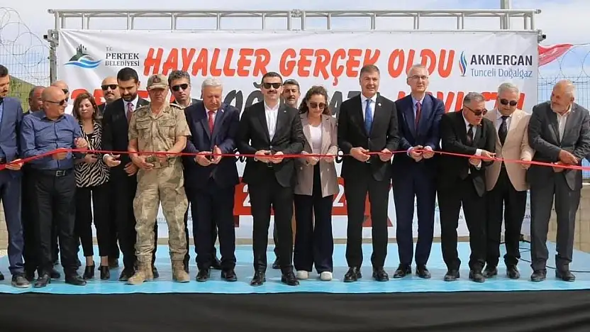 Pertek ve Çemişgezek doğalgaza kavuştu